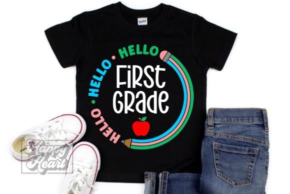 Hello 1st Grade SVG - 1st Day of School