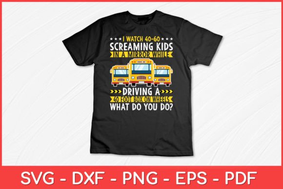 I Watch 40-60 Screaming Kids Driver: A Bold SVG Graphic for Crafts and Marketing