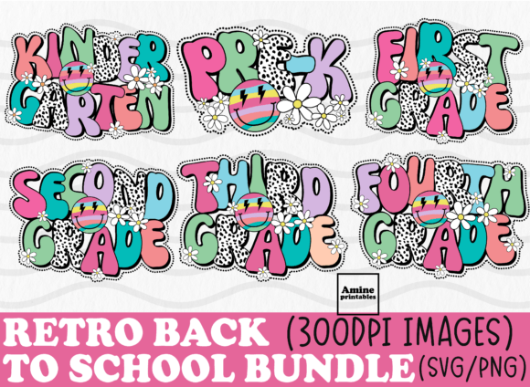 Retro Teacher Bundle Dalmatian Dots SVG