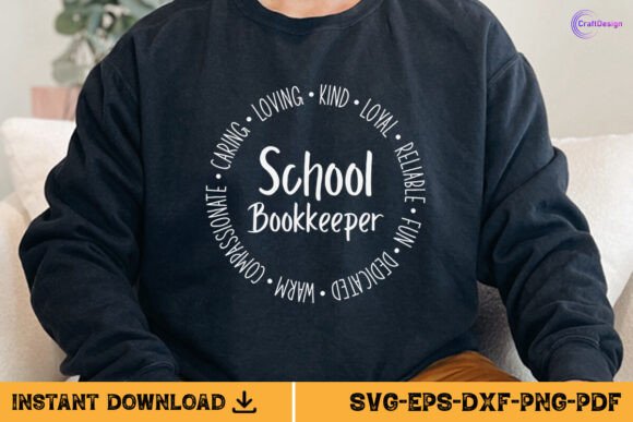 School Bookkeeper Gift Shirt SVG PNG