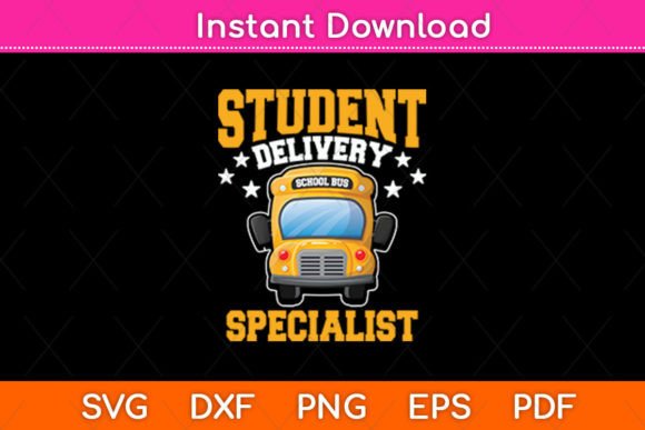 Student Delivery School Bus Driver Graphics and Crafts