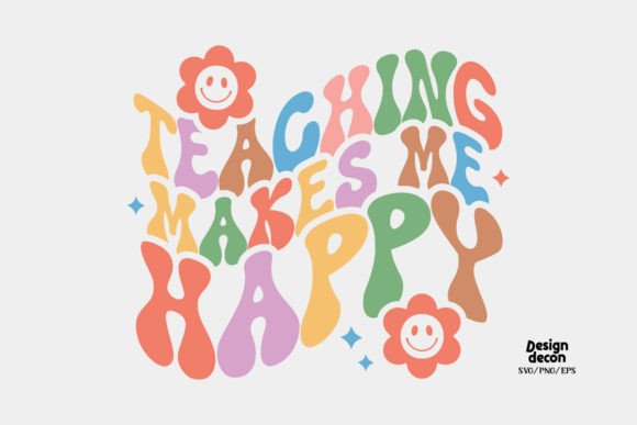 Teacher Retro Groovy SVG Review for Real Embroidery Projects