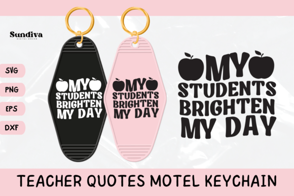 Teacher Sayings Motel Keychain SVG 4