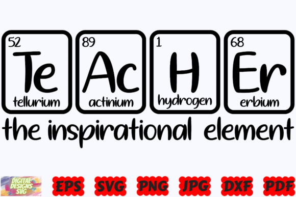 Teacher the Inspiration Element SVG PNG: Graphics and Crafts