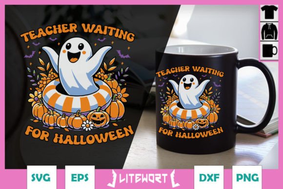 Teacher Waiting for Halloween SVG Graphics and Crafts